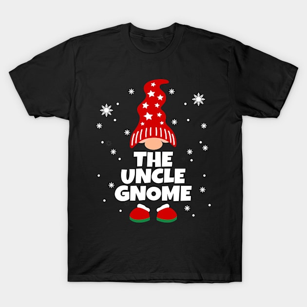 Funny Uncle Gnome Family Pajamas Christmas Gifts T-Shirt by Boneworkshop